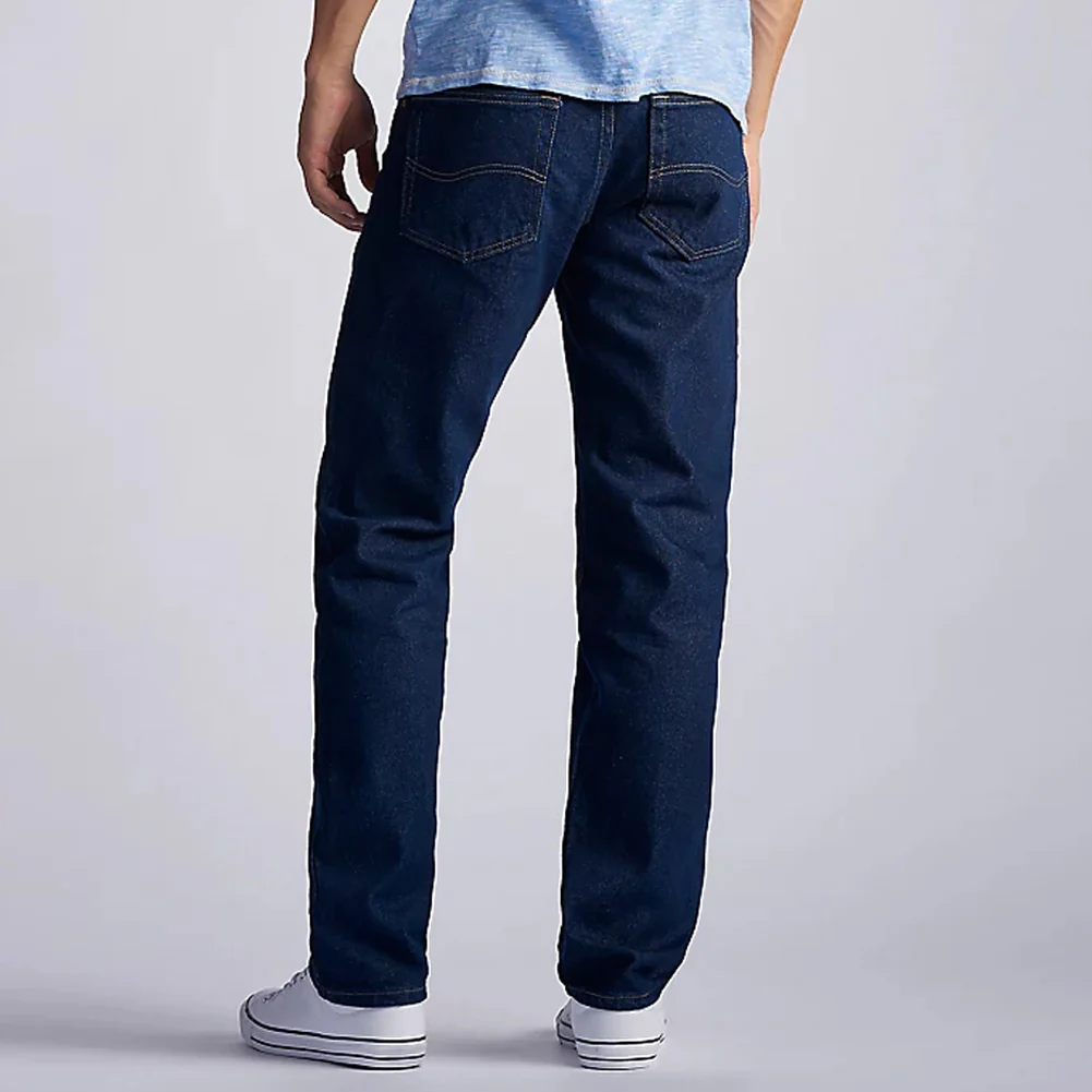 Men’s 100% Cotton Regular Fit Straight Leg Jeans - 200-8989 - Image 3