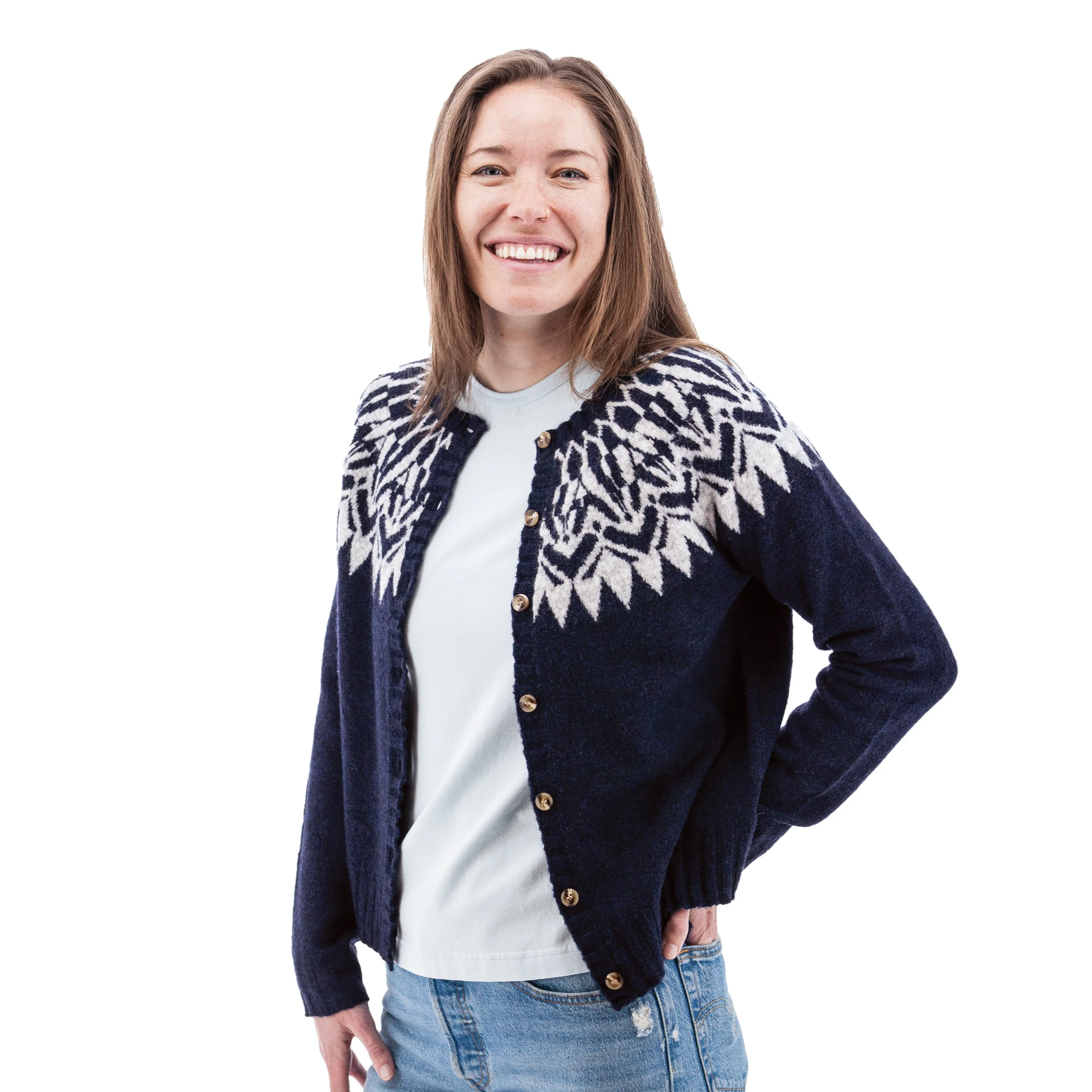 Alani Fair Isle Cardigan - N517761 - Image 3