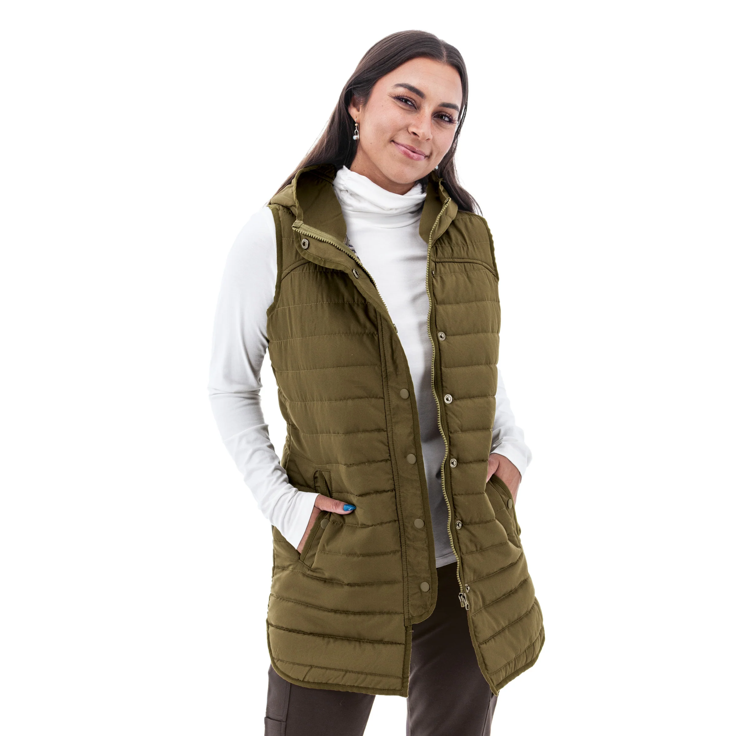 Fallon Long Puffer Vest - O278531 - Image 3