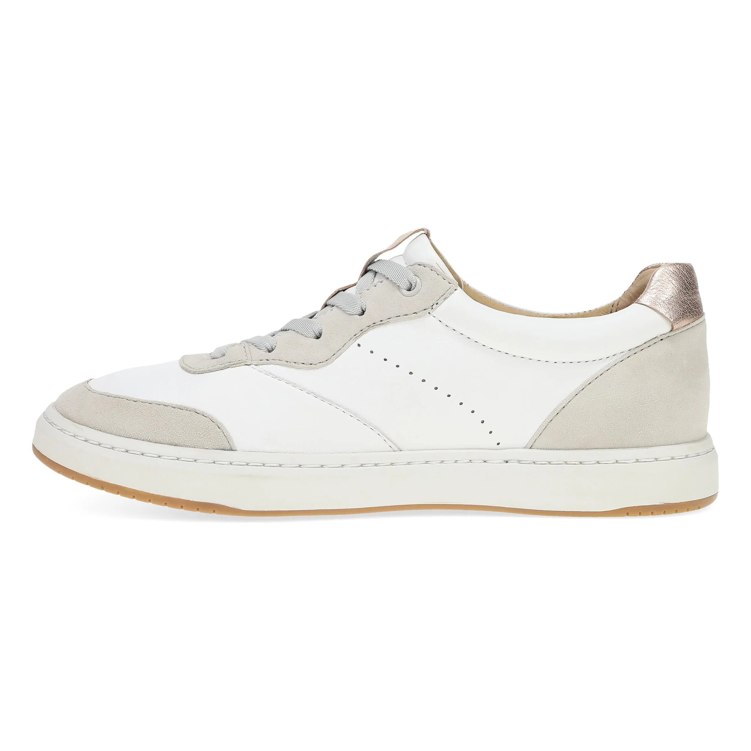 Josey - White/Rose Gold Nappa Sneaker - 10102-000396 - Image 3