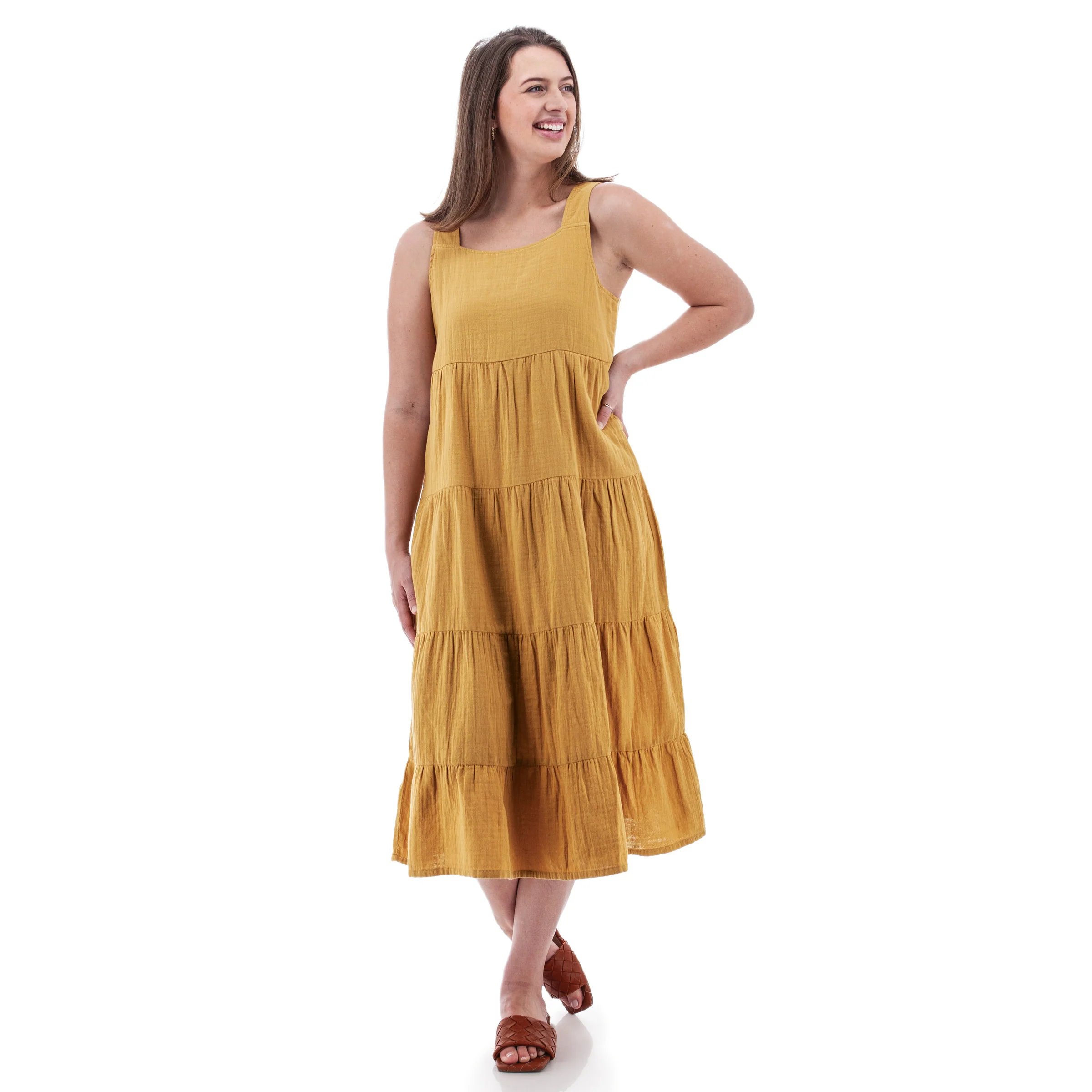 Kelford Tiered Midi Dress - P85756 - Image 3
