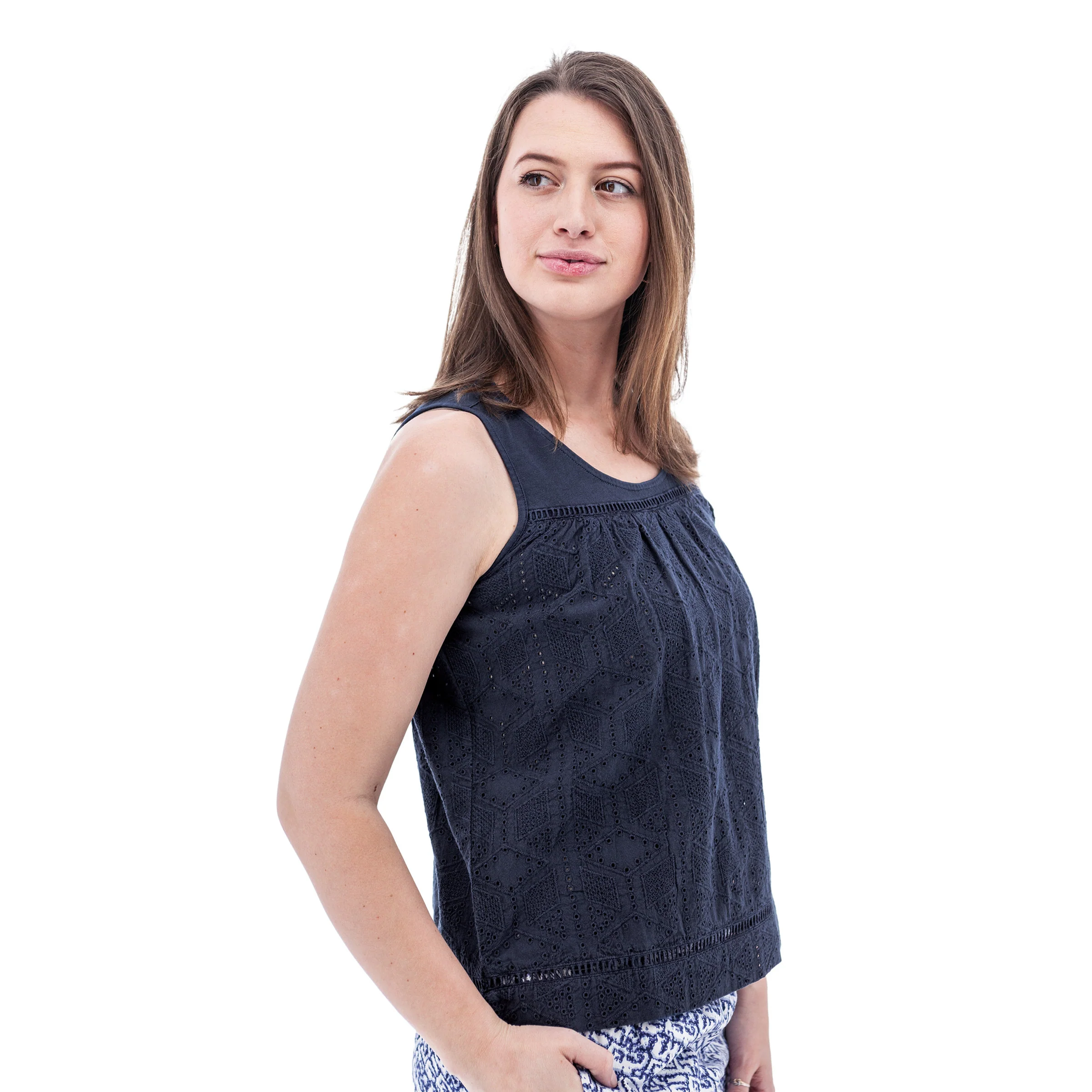 Shelle Eyelet Tank Top - M19168 - Image 11