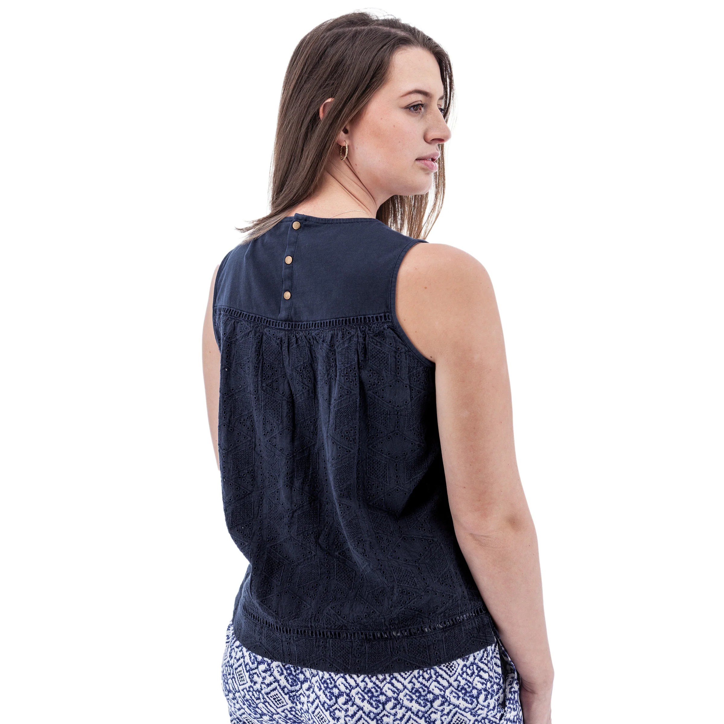 Shelle Eyelet Tank Top - M19168 - Image 12