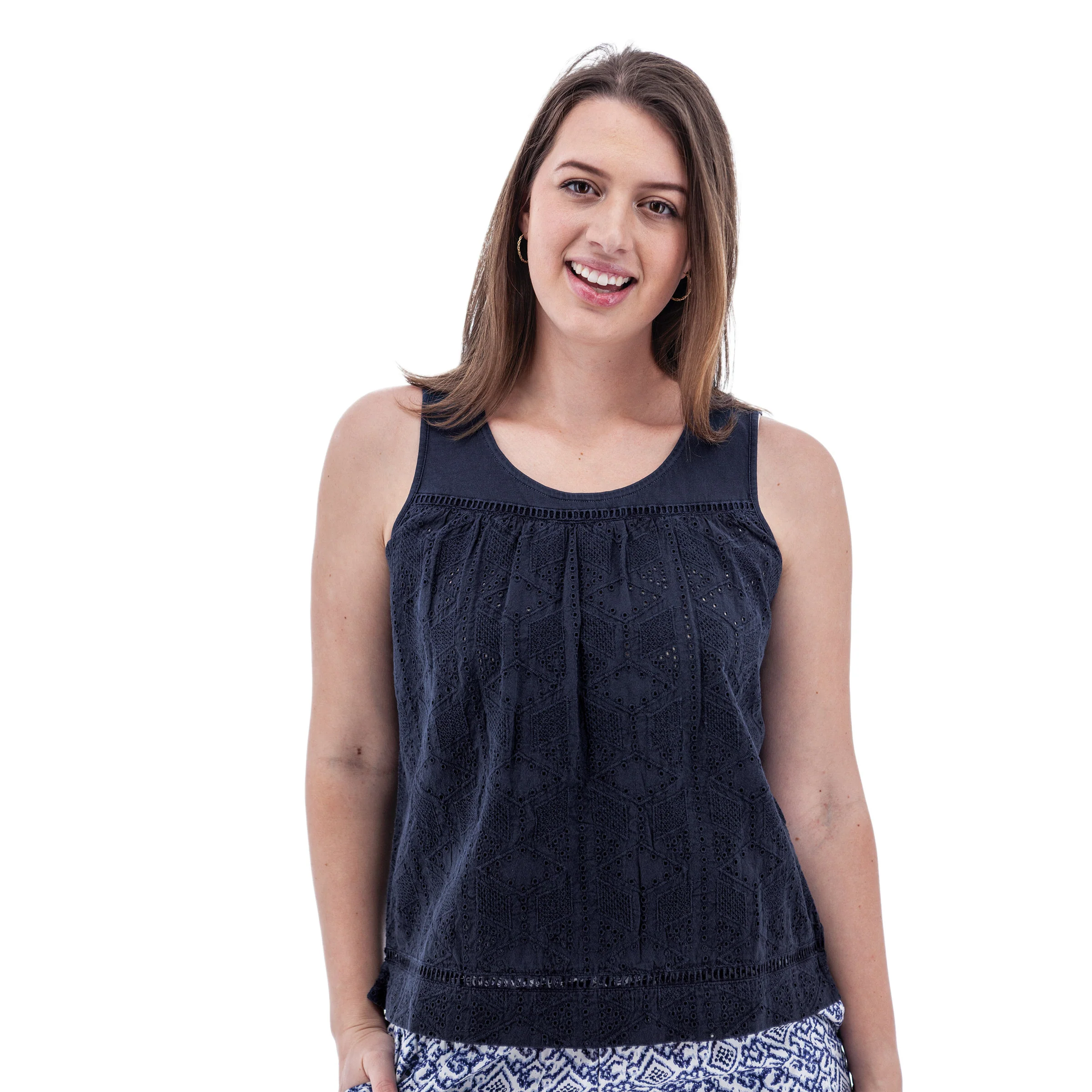Shelle Eyelet Tank Top - M19168 - Image 13