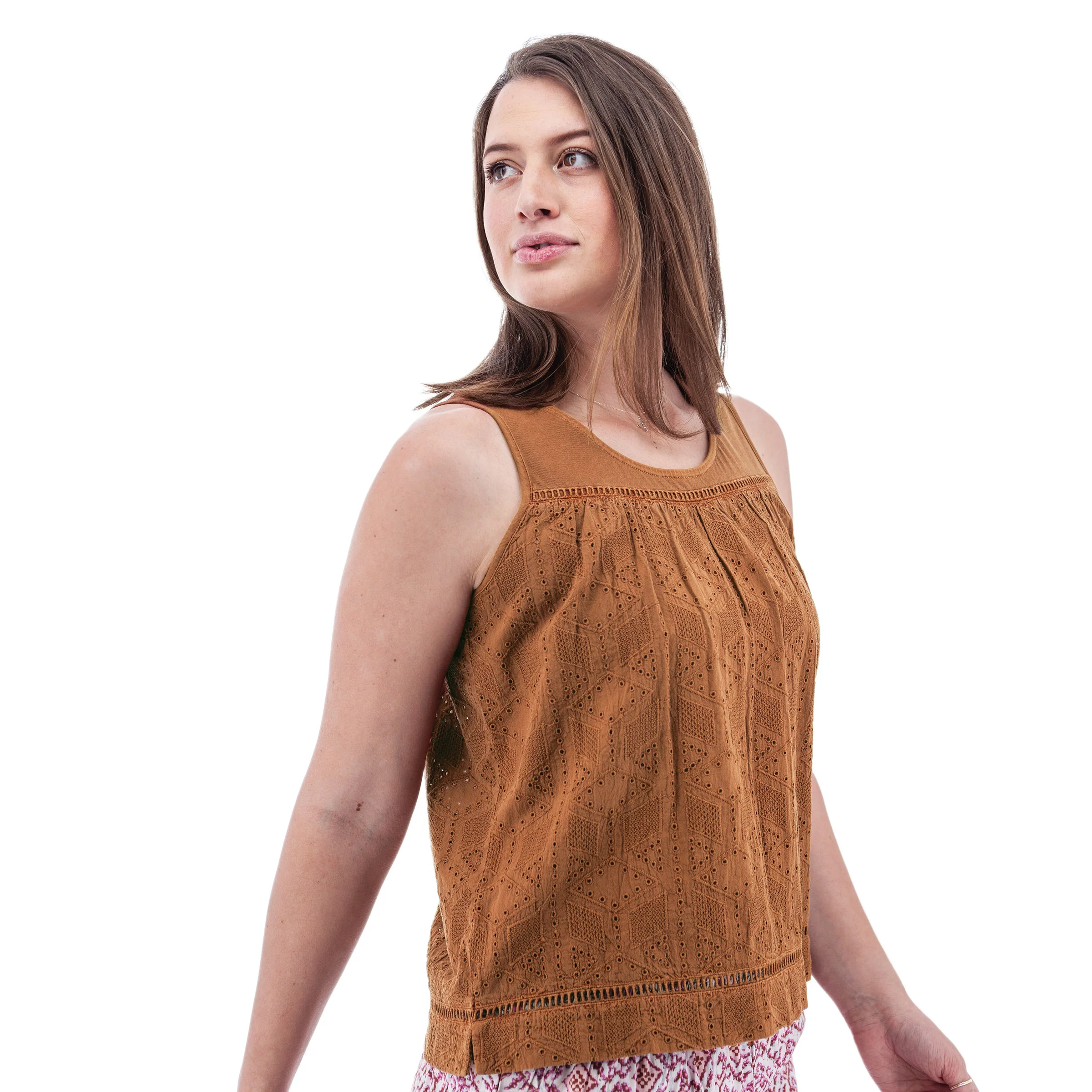 Shelle Eyelet Tank Top - M19168 - Image 3