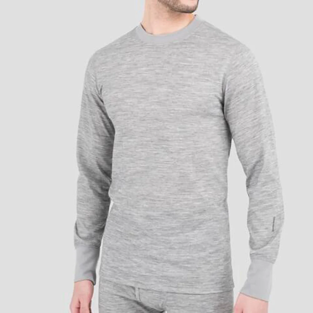 3.0 Men's Heritage Heavyweight Merino Wool Bi-Layer Thermal Crew Shirt - W7993 - Image 4