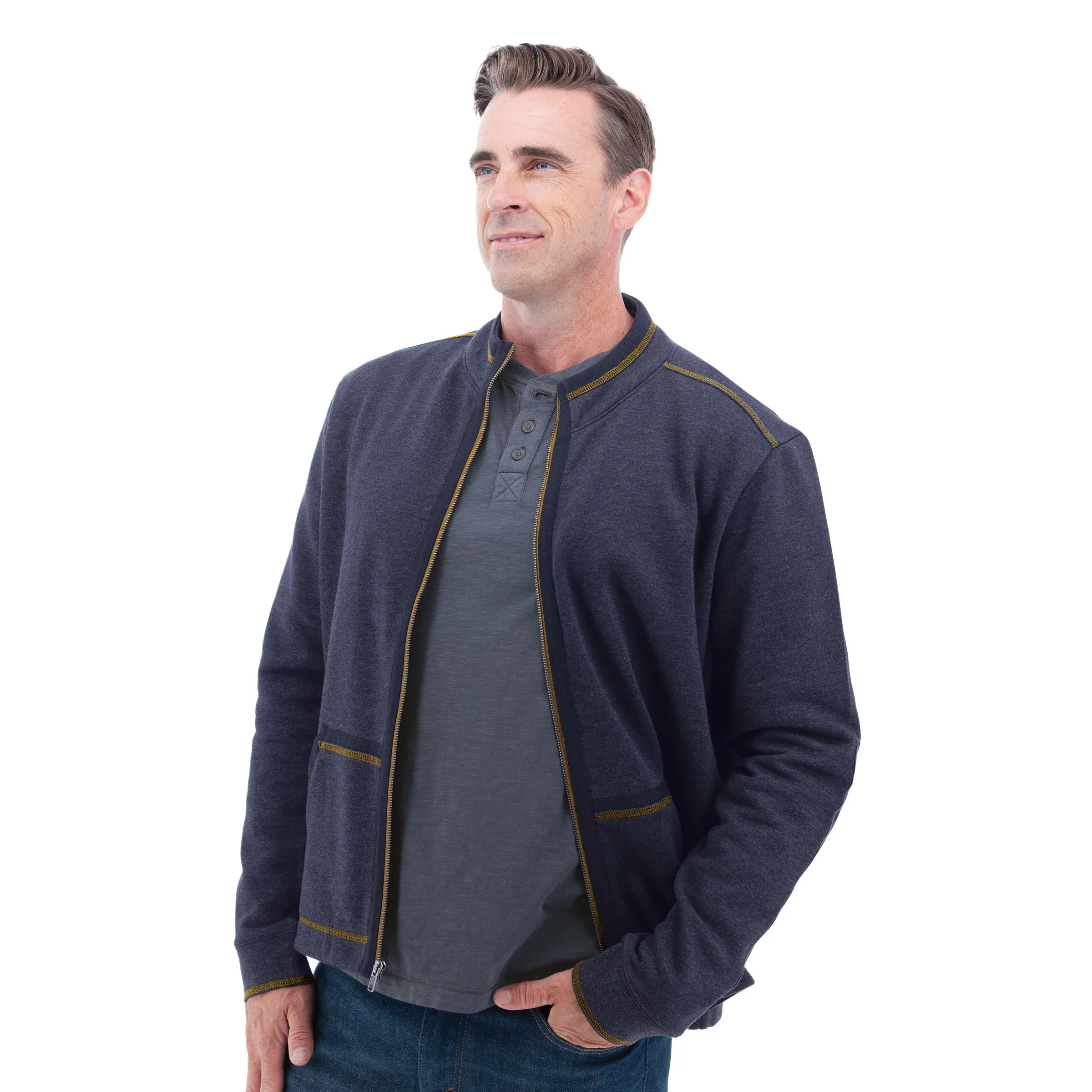 Waylen Organic Cotton Fleece Jacket - F048954 - Image 3